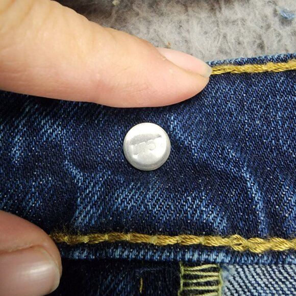 Levis Jeans Mens 40x30 505 Dark Wash Stretch High Rise Regular Fit Straight Leg - Picture 11 of 14